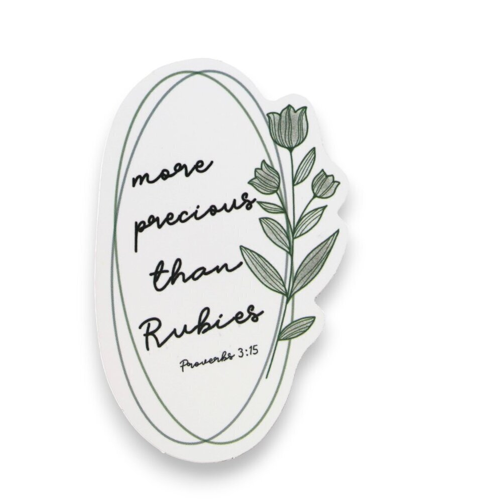Sticker Bundles 12x$6 Religious Christian Bible Verse Proverbs 3:15